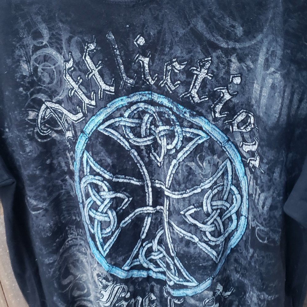 Affliction NOS Celtic Knot T-Shirt Medium M Biker Harley Davidson UFC MMA McGreg